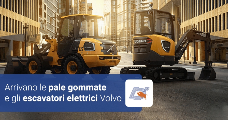 Arrivano le pale gommate e gli escavatori elettrici Volvo
