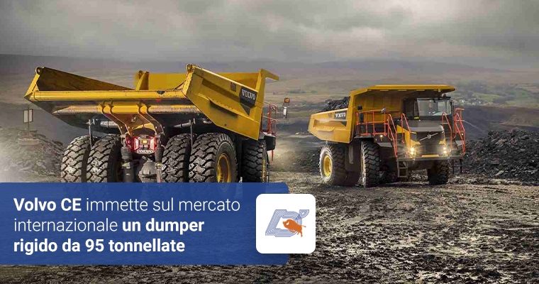Volvo CE immette sul mercato internazionale un dumper rigido da 95 tonnellate
