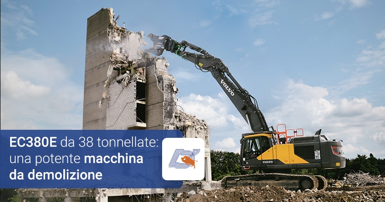 Escavatore EC380E da 38 tonnellate: una potente macchina da demolizione