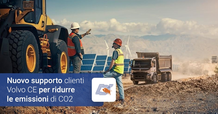 Nuovo supporto clienti Volvo CE per ridurre le emissioni di CO2