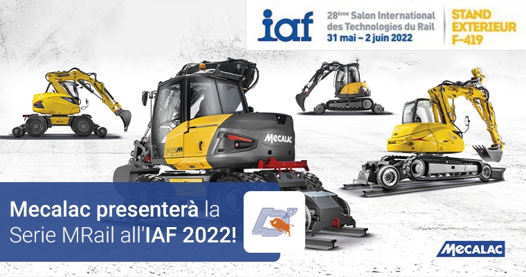 Mecalac presenterà la Serie MRail all’IAF 2022