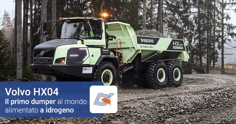 Volvo HX04: Il primo dumper al mondo alimentato a idrogeno
