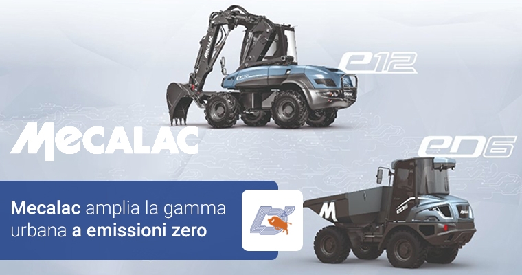 Mecalac amplia la gamma urbana a emissioni zero