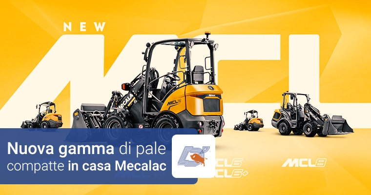 Nuova gamma di pale compatte MCL in casa Mecalac