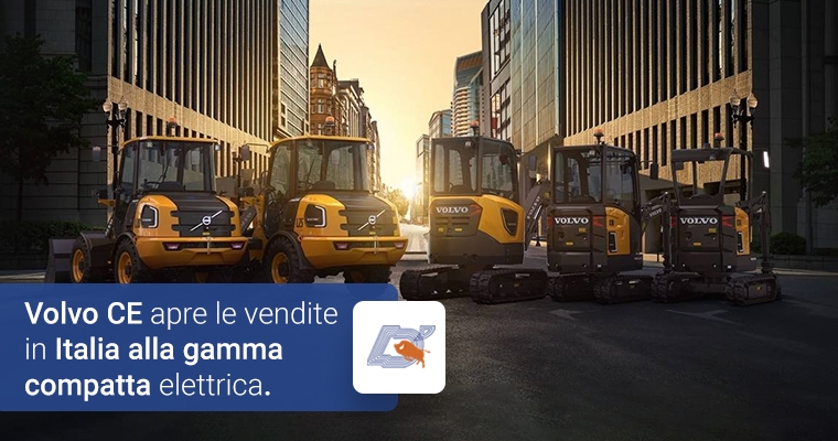 Volvo CE apre le vendite in Italia alla gamma compatta elettrica.