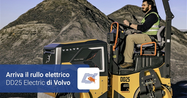 Arriva il rullo elettrico DD25 Electric di Volvo