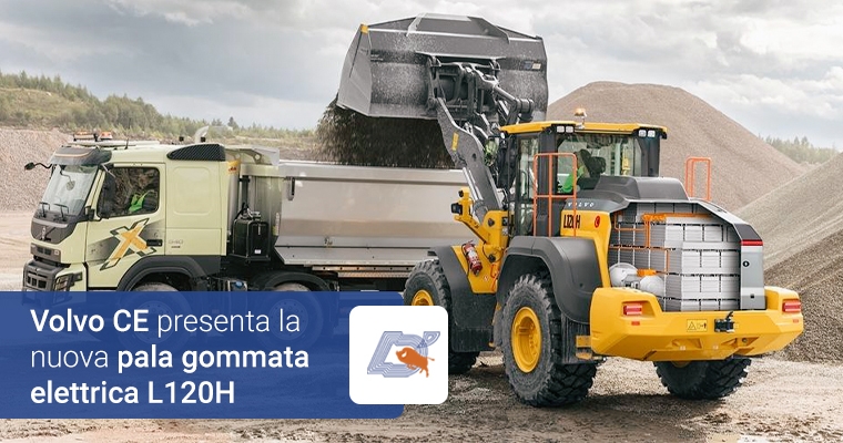 Volvo CE presenta la nuova pala gommata elettrica L120H