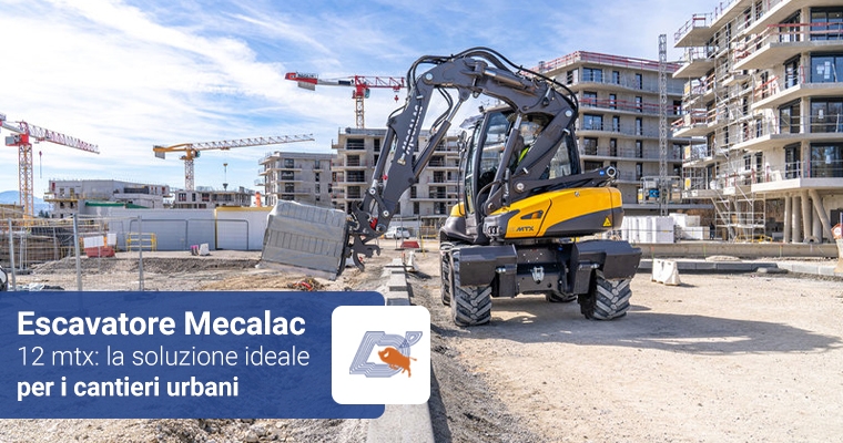 Escavatore Mecalac 12 mtx: la soluzione ideale per i cantieri urbani