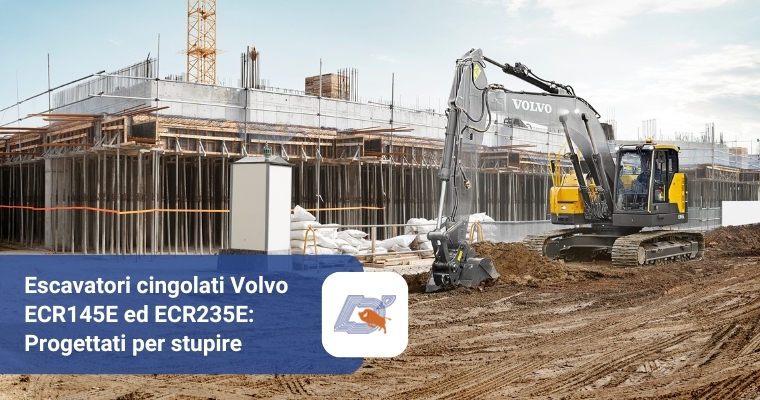 Escavatori cingolati Volvo ECR 145E ed ECR 235E: Progettati per stupire
