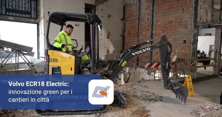 Volvo ECR18 Electric innovazione green per i cantieri in città