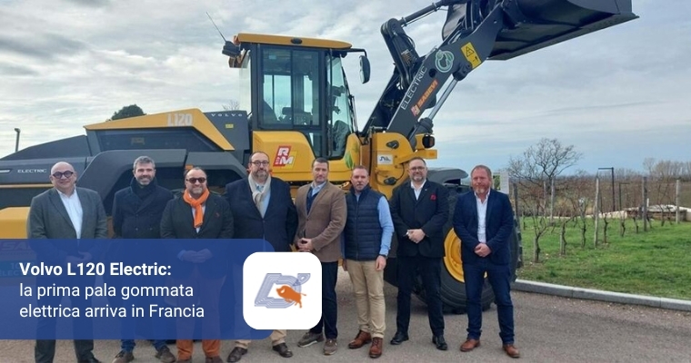 Volvo L120 Electric: La Prima Pala Gommata Elettrica Arriva in Francia