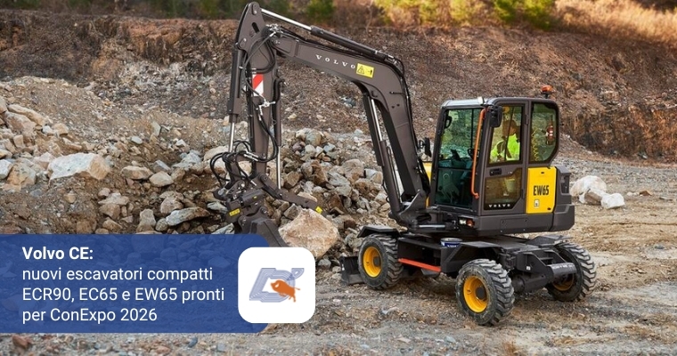 Volvo CE: Nuovi Escavatori Compatti ECR90, EC65 e EW65 Pronti per ConExpo 2026