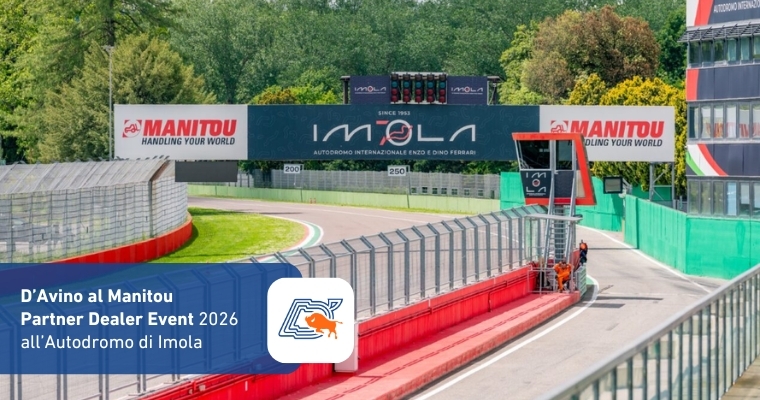 D’Avino al Manitou Partner Dealer Event 2026 all’Autodromo di Imola
