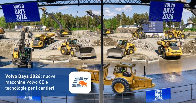 Volvo Days 2026: Nuove Macchine Volvo CE e Tecnologie per i Cantieri