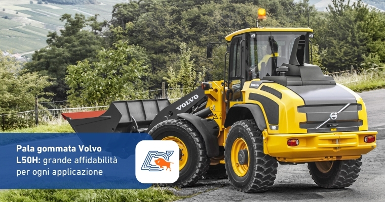 Pala gommata Volvo L50H: grande affidabilità per ogni applicazione