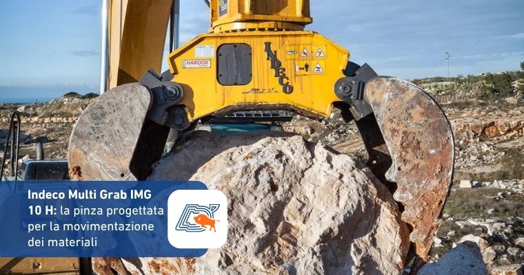 Indeco Multi Grab IMG 10 H: la pinza progettata per la movimentazione dei materiali