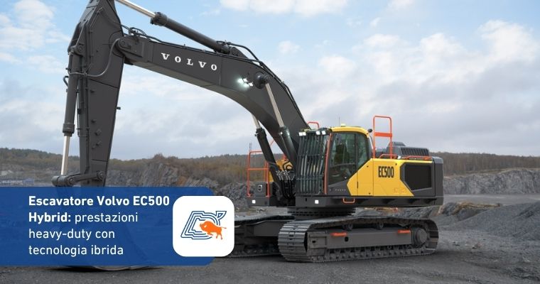 Escavatore Volvo EC500 Hybrid: prestazioni heavy-duty con tecnologia ibrida